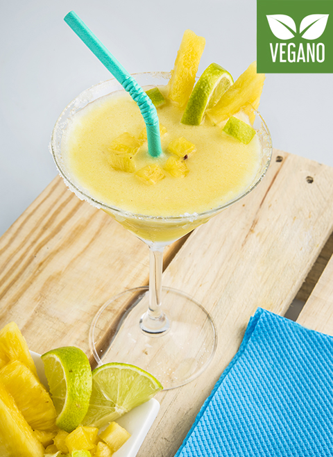 Pineapple cocktail with alcohol