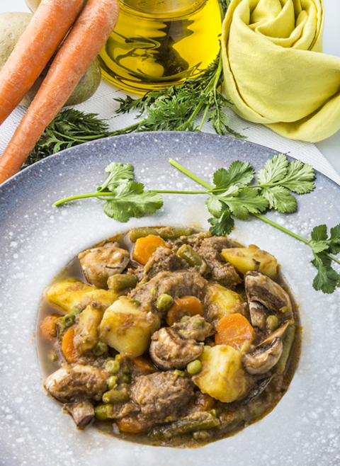 Rindfleisch und Gemüseeintopf