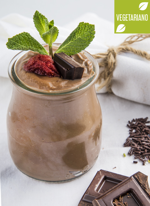 Postre de mascarpone y chocolate negro