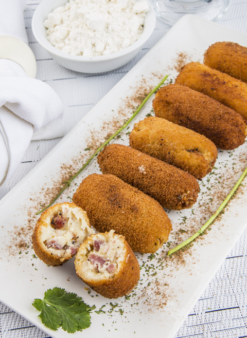 Recette de croquettes au jambon et aux œufs