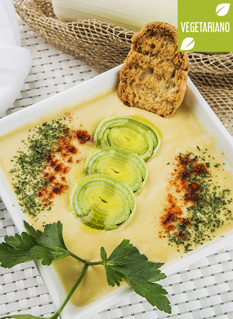 Receta de crema de puerro