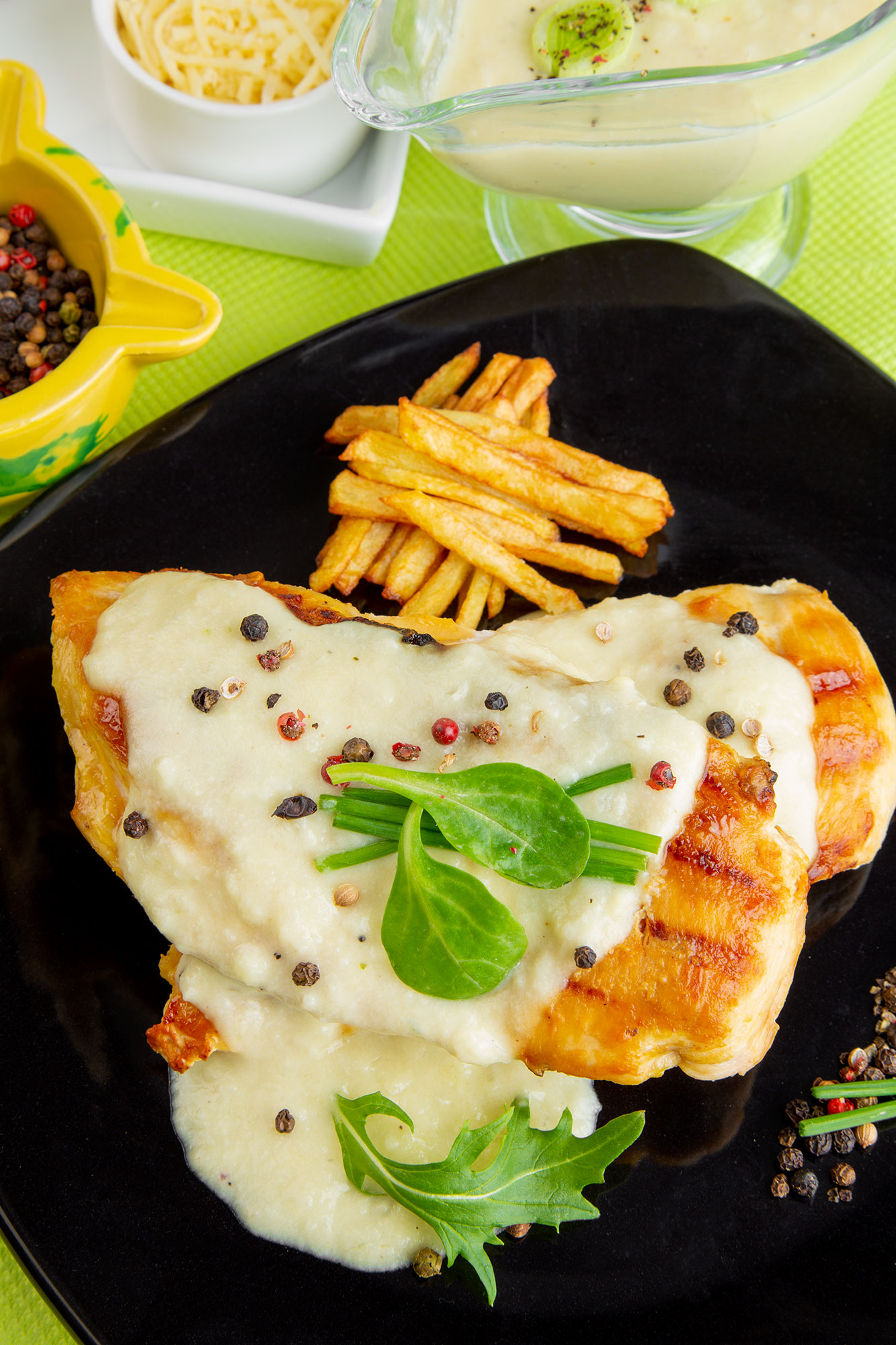 Chicken with cheese sauce recipe