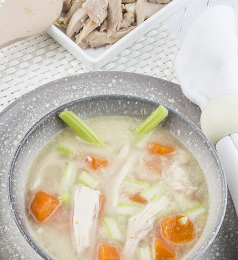 Receta de caldo de verduras y pollo - Recetas Küken