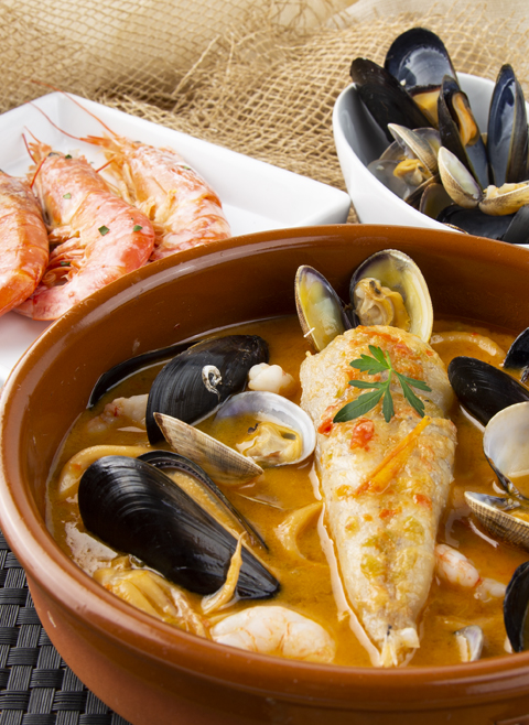 Zarzuela poissons et fruits de mer